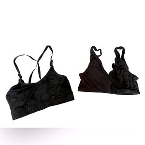 2 black nursing bras - size medium pullover style - 1 Mimi maternity